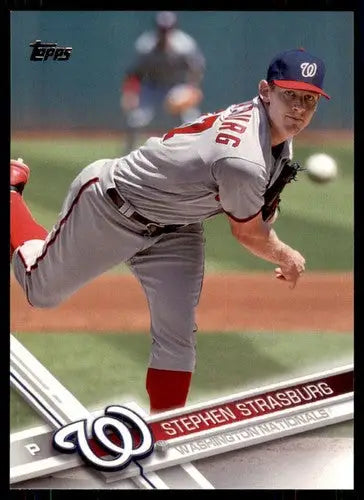 2017 Topps #38 Stephen Strasburg NM-MT Nationals - Baseball Card Single