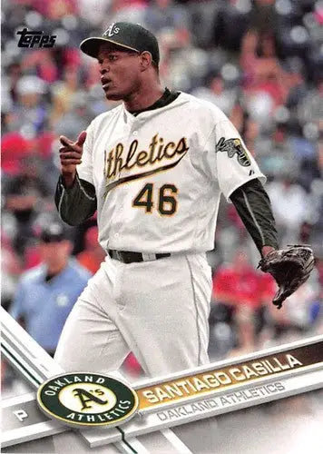 2017 Topps #421 Santiago Casilla NM-MT Athletics - Baseball Card Single