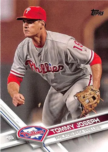 Original gloss baseball card of Tommy Joseph NM-MT from 2017 Topps #431