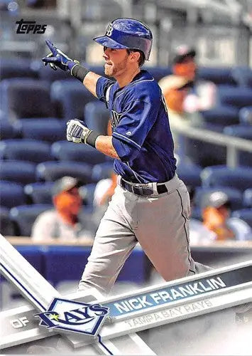 Original gloss baseball card featuring Nick Franklin NM-MT from 2017 Topps Rays