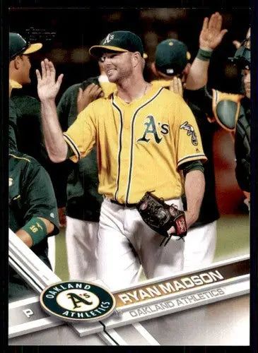 Ryan Madson baseball card with original gloss, 2017 Topps #479 NM-MT Athletics