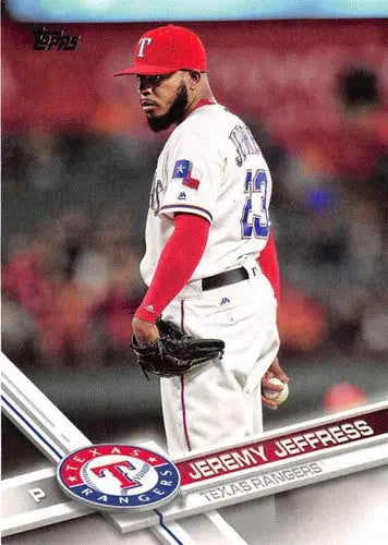 2017 Topps #514 Jeremy Jeffress NM-MT Rangers - Baseball Card Single