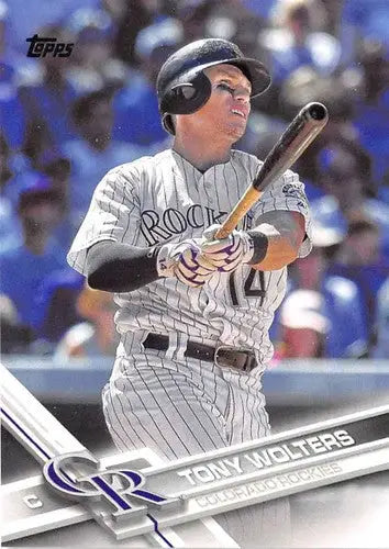 2017 Topps Tony Wolters baseball card with original gloss, NM-MT condition