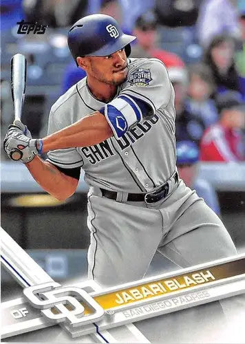 Original gloss baseball card featuring Jabari Blash NM-MT from 2017 Topps Padres