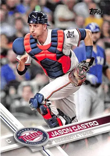 Original gloss Baseball card of Jason Castro 2017 Topps Twins NM-MT ID1699