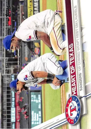 2017 Topps Heart of Texas Baseball Card with original gloss featuring Simply Sandoval