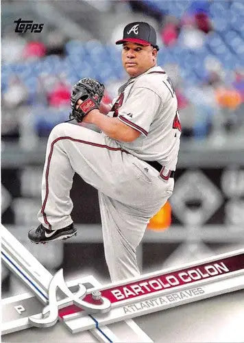 2017 Topps #573 Bartolo Colon NM-MT Braves - Baseball Card Single