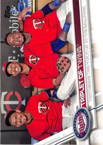 2017 Topps #590 Triplet of Twins NM-MT - Baseball Card Single