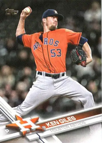 2017 Topps #596 Ken Giles NM-MT Astros - Baseball Card Single