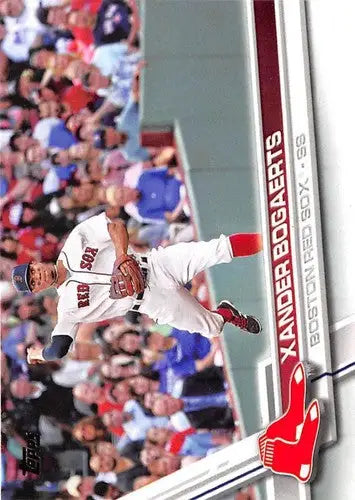 Original gloss Xander Bogaerts baseball card 2017 Topps NM-MT Red Sox ID 15103