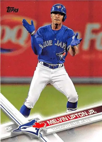 2017 Topps #623 Melvin Upton Jr. baseball card featuring original gloss and Blue Jays
