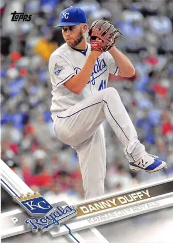 2017 Topps #634 Danny Duffy Royals baseball card with original gloss