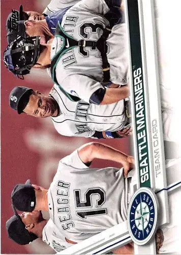 Seattle Mariners baseball card from 2017 Topps #648 with original gloss NM-MT