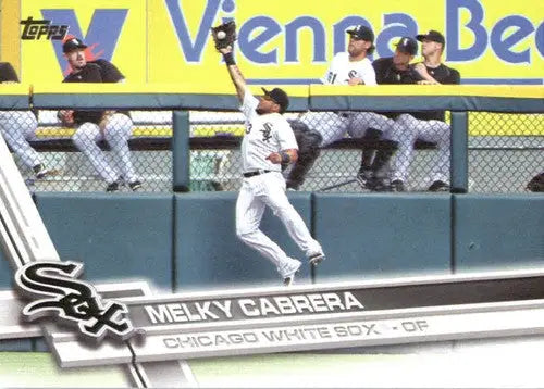 Baseball card featuring Melky Cabrera of the White Sox with original gloss