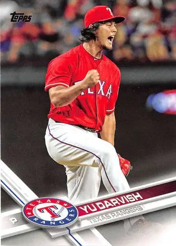 2017 Topps #665 Yu Darvish NM-MT Rangers - Baseball Card Single
