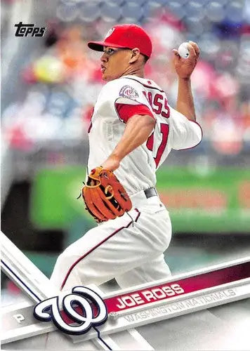 2017 Topps Joe Ross baseball card with original gloss, part of cards typically sell