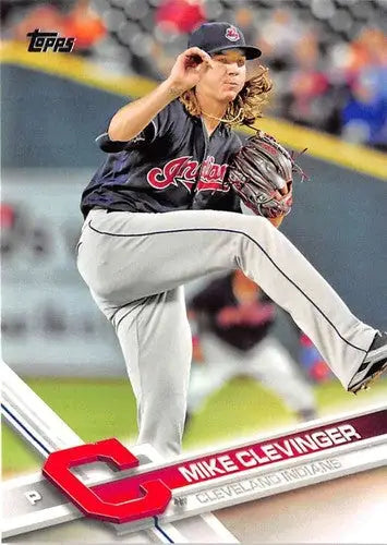 Original gloss baseball card of Mike Clevinger NM-MT from 2017 Topps #688 Indians