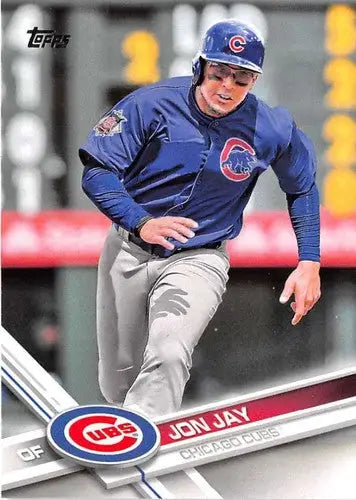 2017 Topps Jon Jay baseball card with original gloss NM-MT Cubs ID 1714