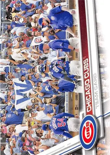 Chicago Cubs team card featuring Simply Sandoval from 2017 Topps #72 with original gloss
