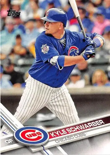 Kyle Schwarber baseball card with original gloss from 2017 Topps NM-MT Cubs