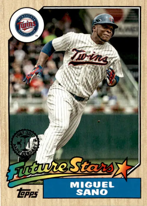 2017 Topps #87-16 Miguel Sano 1987 Topps Baseball 30th Anniversary - Baseball Card Single