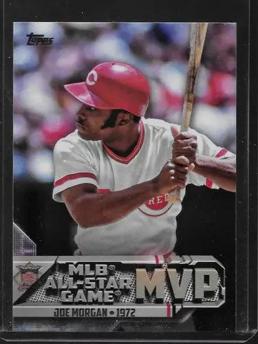 Joe Morgan star MVPs baseball card with original gloss from 2017 Topps All Star MVPs