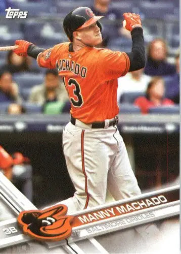 2017 Topps American League Standouts Manny Machado baseball card Orioles NM-MT