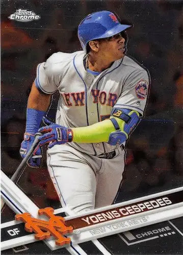 2017 Topps Chrome #21 Yoenis Cespedes NM-MT Mets - Baseball Card Single