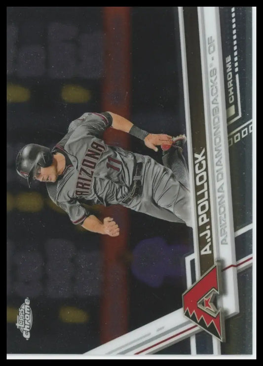 2017 Topps Chrome A.J. Pollock 52 Arizona Diamondbacks NM - Baseball Card Single