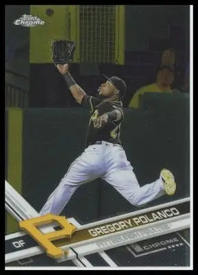 2017 Topps Chrome Gregory Polanco 62 Pittsburgh Pirates NM - Baseball Card Single