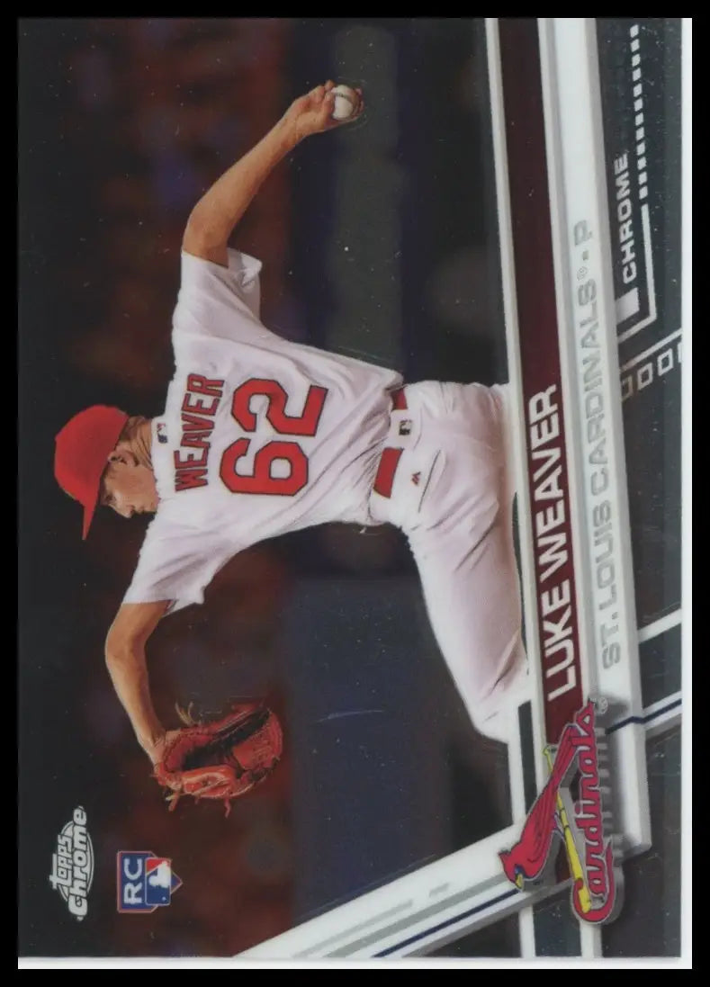 2017 Topps Chrome Luke Weaver RC 61 St. Louis Cardinals NM - Baseball Card Single