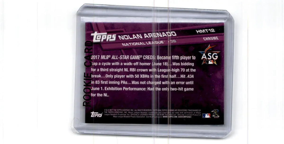 2017 Topps Chrome Update #HMT12 Nolan Arenado - Baseball Card Single