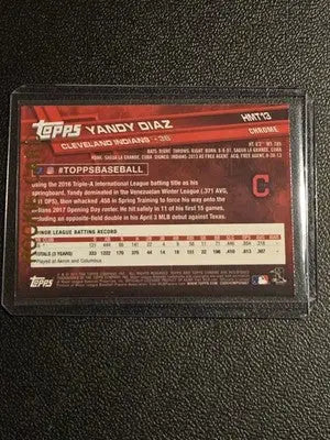 2017 Topps Chrome Update #HMT13 Yandy Diaz - Baseball Card Single