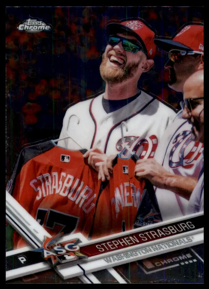 2017 Topps Chrome Update Stephen Strasburg HMT92 Washington Nationals NM - Baseball Card Single