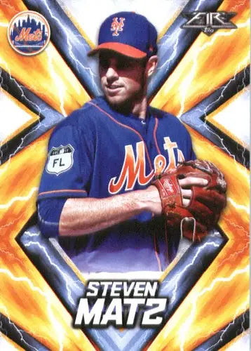 Steven Matz baseball card with original gloss from 2017 Topps Fire NM-MT Mets