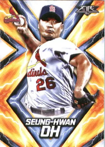 2017 Topps Fire Seung-Hwan Oh NM-MT Cardinals baseball card with original gloss