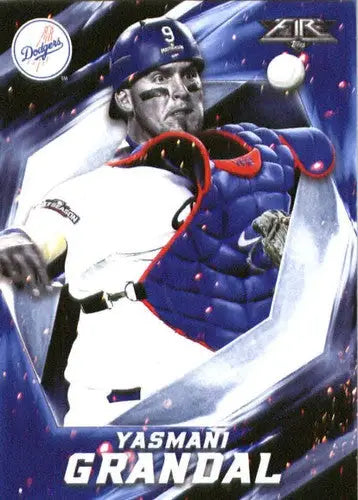 Original gloss Yasmani Grandal baseball card 2017 Topps Fire NM-MT Dodgers