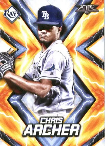 Chris Archer baseball card with original gloss in NM-MT condition from 2017 Topps Fire