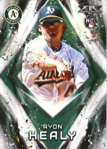 Ryron Healy baseball card 2017 Topps Fire rookie Athletics with original gloss
