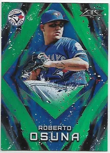 2017 Topps Fire Green #172 Roberto Osuna NM-MT 006/199 Blue Jays ID:6555 - Baseball Card Single
