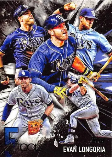Evan Longoria baseball card from 2017 Topps Five Tools series with original gloss