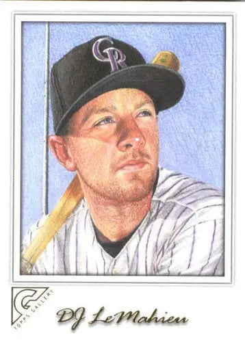 Original gloss 2017 Topps Gallery DJ LeMahieu NM-MT Rockies baseball card