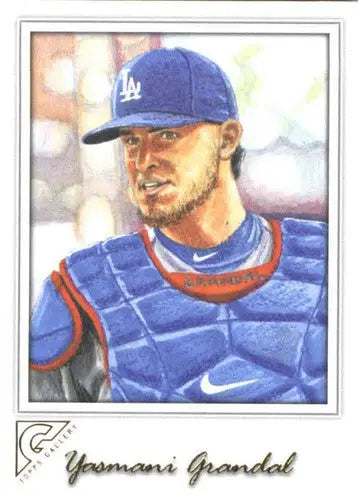 Original gloss 2017 Topps Gallery Yasmani Grandal Dodgers baseball card image