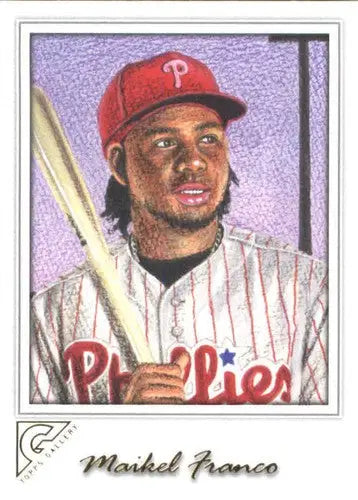 Original gloss 2017 Topps Gallery Maikel Franco baseball card NM-MT Phillies