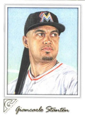 Giancarlo Stanton baseball card from 2017 Topps Gallery with original gloss NM-MT