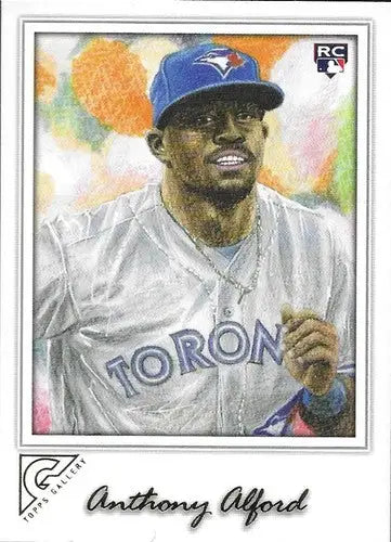 Original gloss 2017 Topps Gallery Anthony Alford rookie Blue Jays baseball card