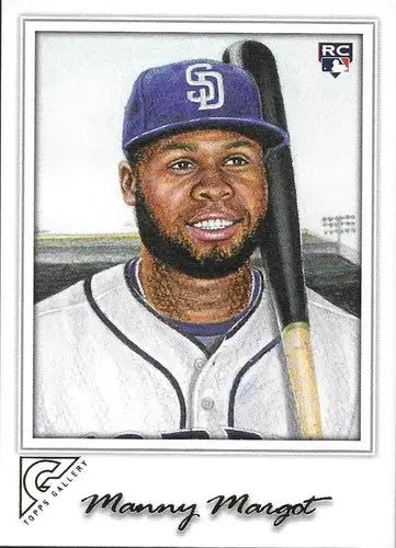 2017 Topps Gallery Manny Margot baseball card with original gloss Padres rookie ID 5368