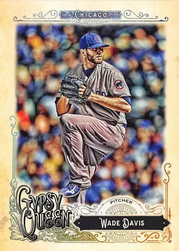 Wade Davis baseball card from 2017 Topps Gypsy Queen Cubs collection image