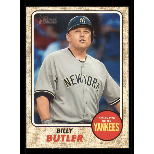 2017 Topps Heritage #167 Billy Butler NM-MT New York Yankees Baseball Card - Baseball Card