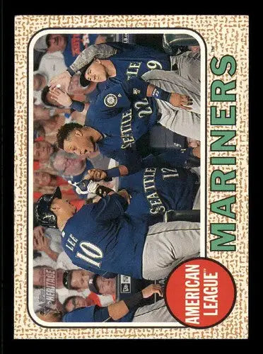2017 Topps Heritage Seattle Mariners baseball card with original gloss and NM-MT condition